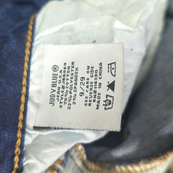 Judy Blue Jeans Women's 29 Blue Skinny Fit Moto Denim - Picture 11 of 12